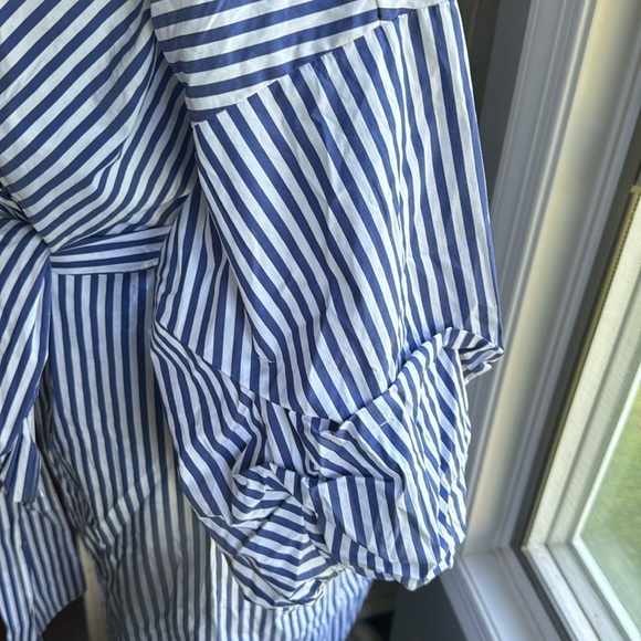 New York & Company NWT Pullover Wrap V Neck Stripe Dress - Picture 4 of 11